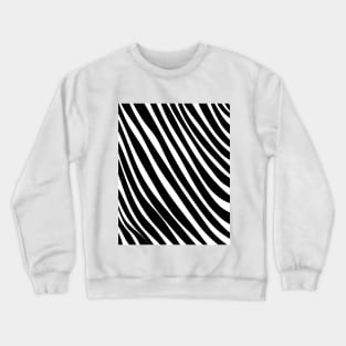 black and white zebra stripes pattern Crewneck Sweatshirt